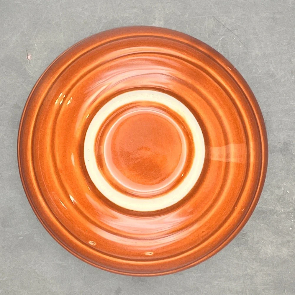 Japanese Suribachi Ceramic Mortar Grinding Bowl Terracotta Cream 4.25